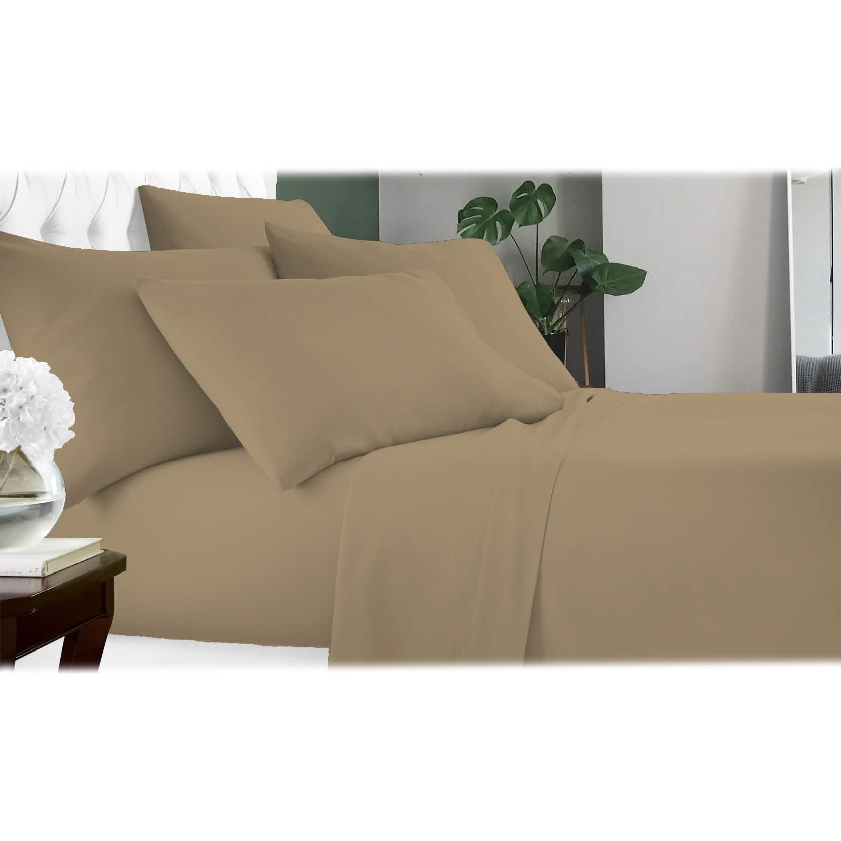 6-Piece Luxury Cool Bamboo Microfiber Sheet Set — 17 Colors, Full to King