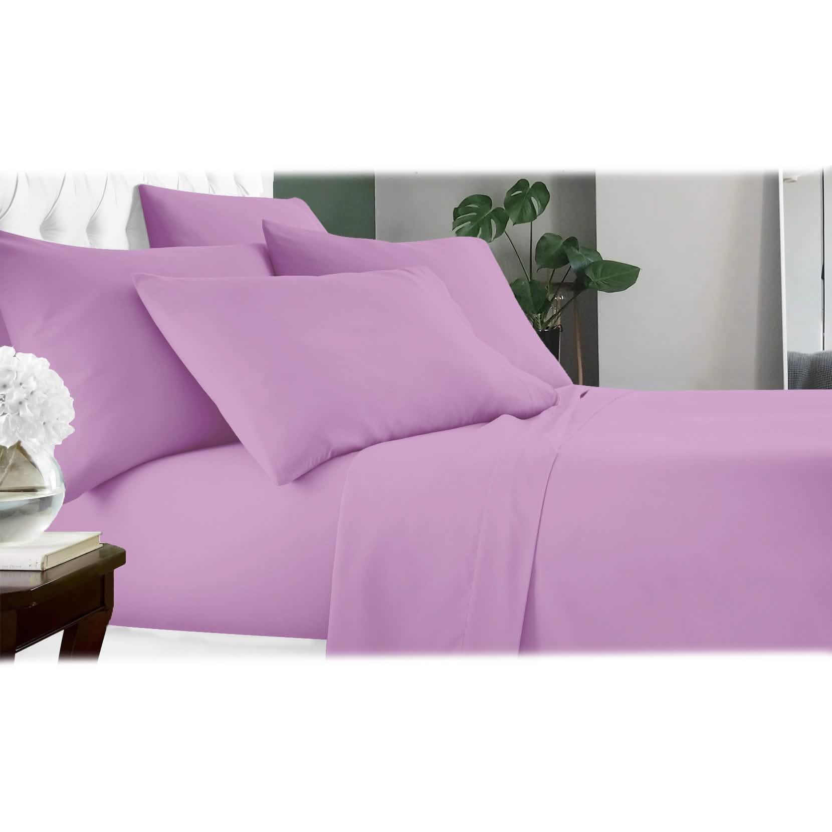 6-Piece Luxury Cool Bamboo Microfiber Sheet Set — 17 Colors, Full to King