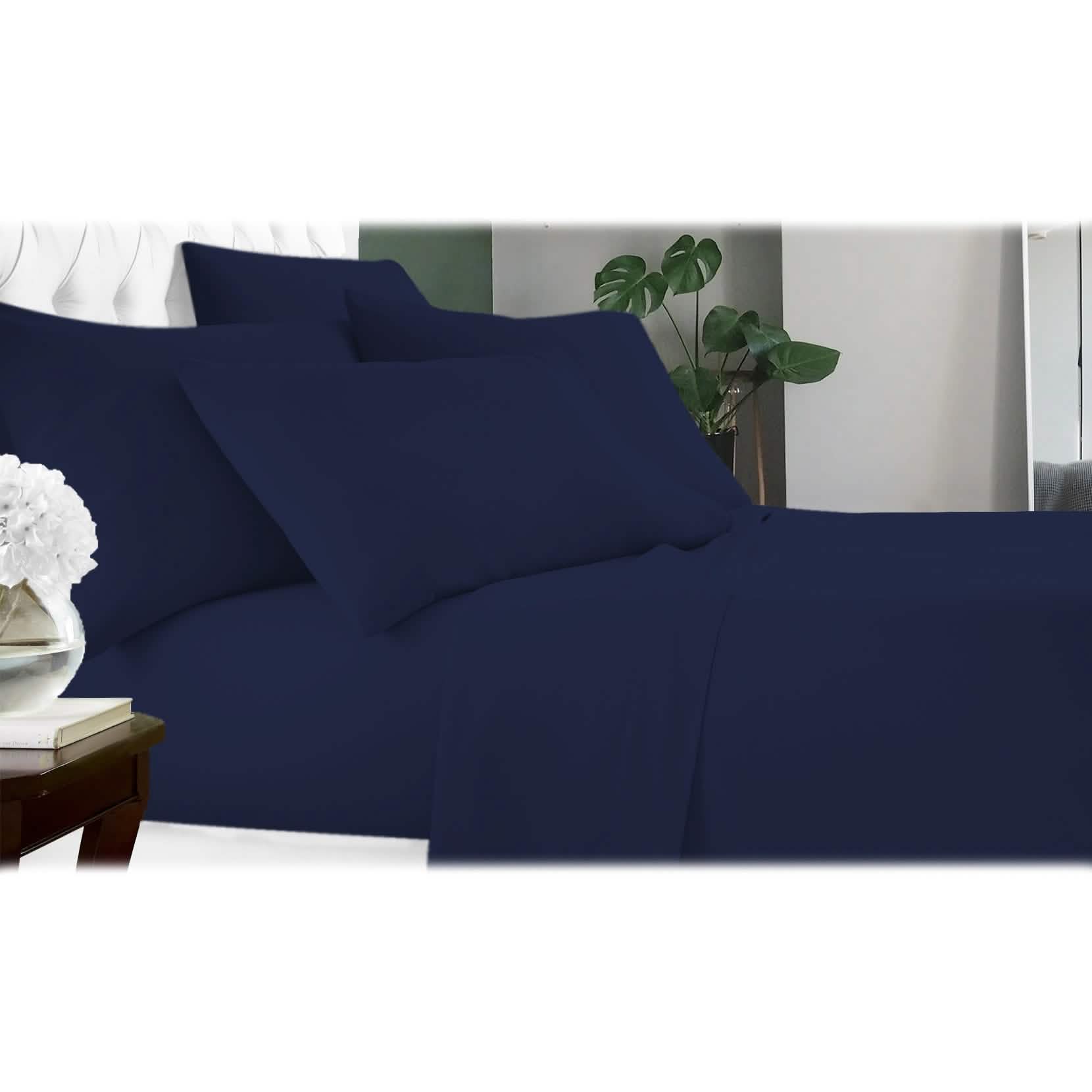 6-Piece Luxury Cool Bamboo Microfiber Sheet Set — 17 Colors, Full to King