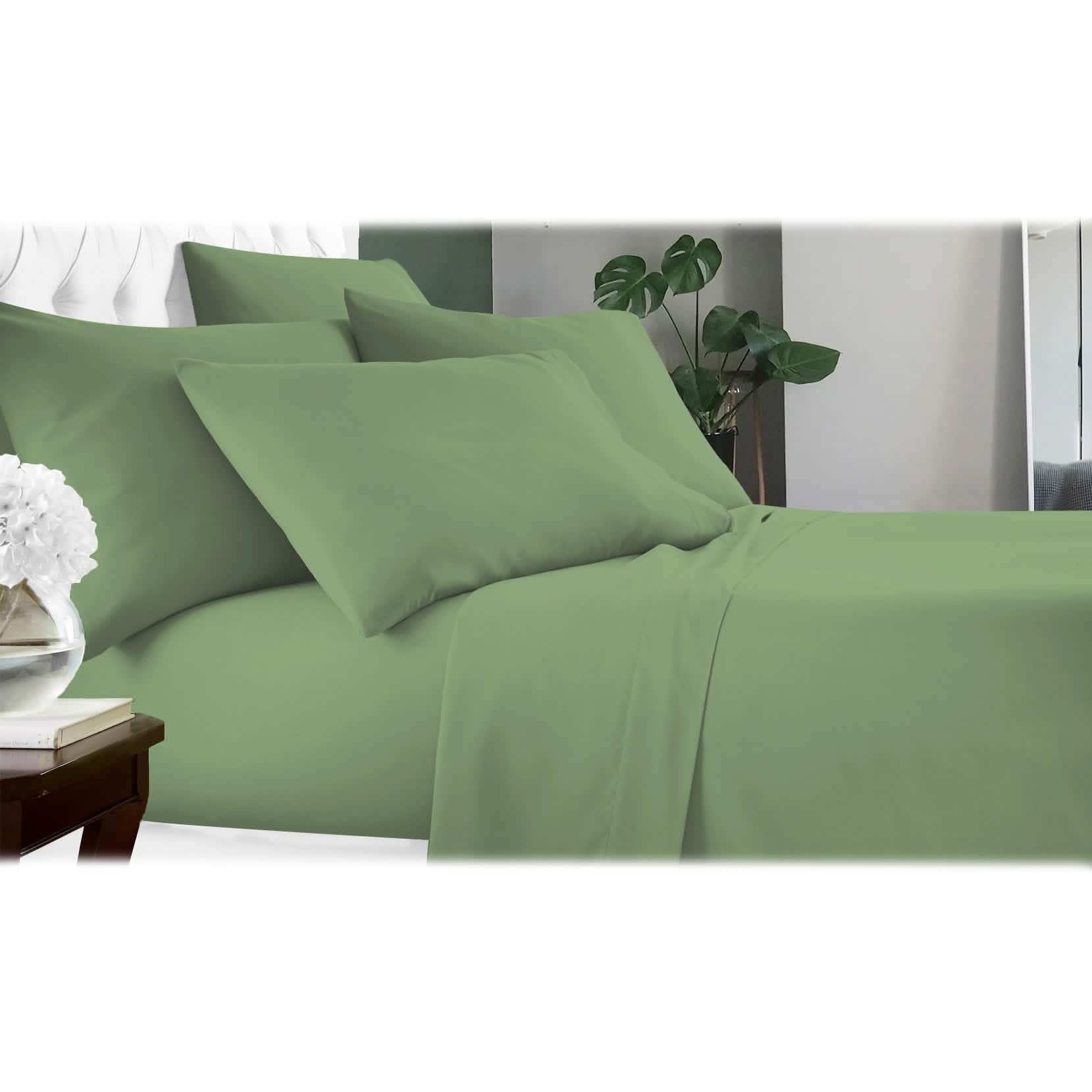6-Piece Luxury Cool Bamboo Microfiber Sheet Set — 17 Colors, Full to King