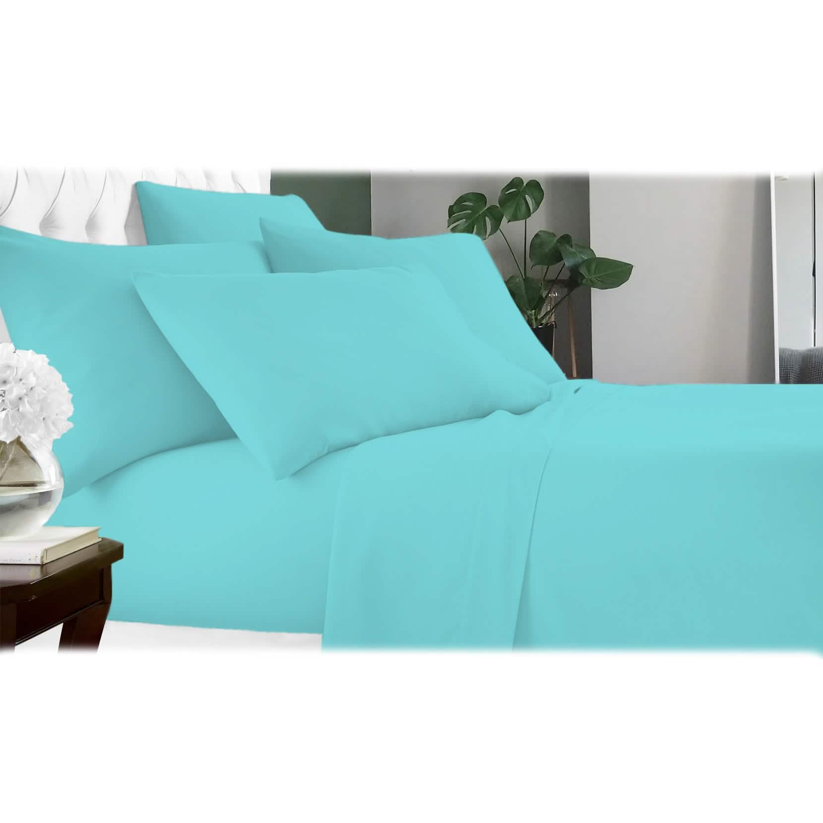 6-Piece Luxury Cool Bamboo Microfiber Sheet Set — 17 Colors, Full to King
