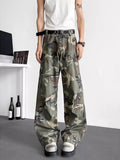 Loose Fit Camouflage Cargo Pants