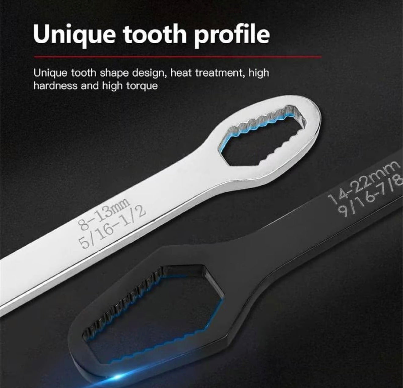 AutoGrip Self-Tightening Universal Torx Wrench | Double-Head Adjustable Spanner