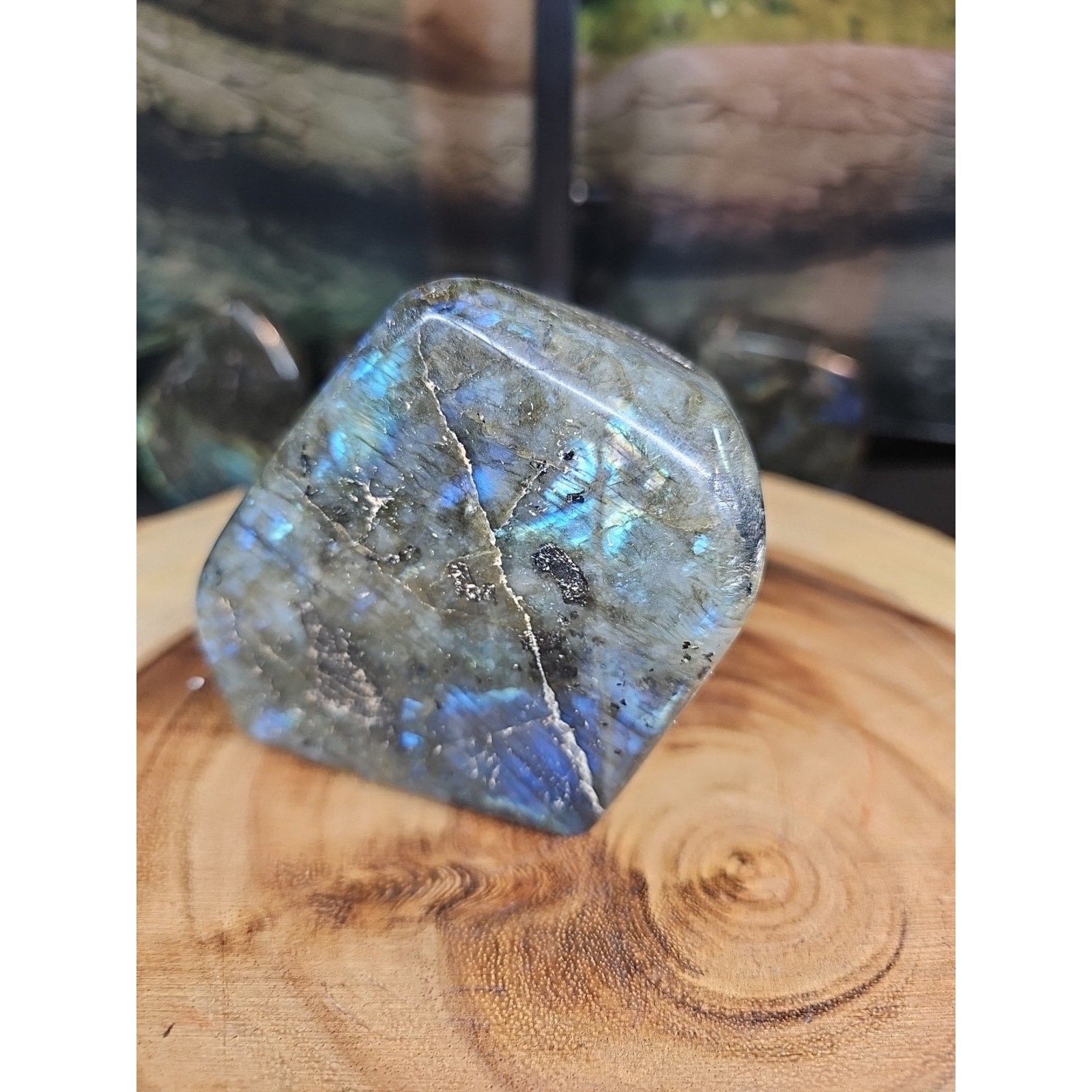 Rainbow Labradorite Spectrolite Specimen — 1.29 lb | Natural Crystal from Madagascar