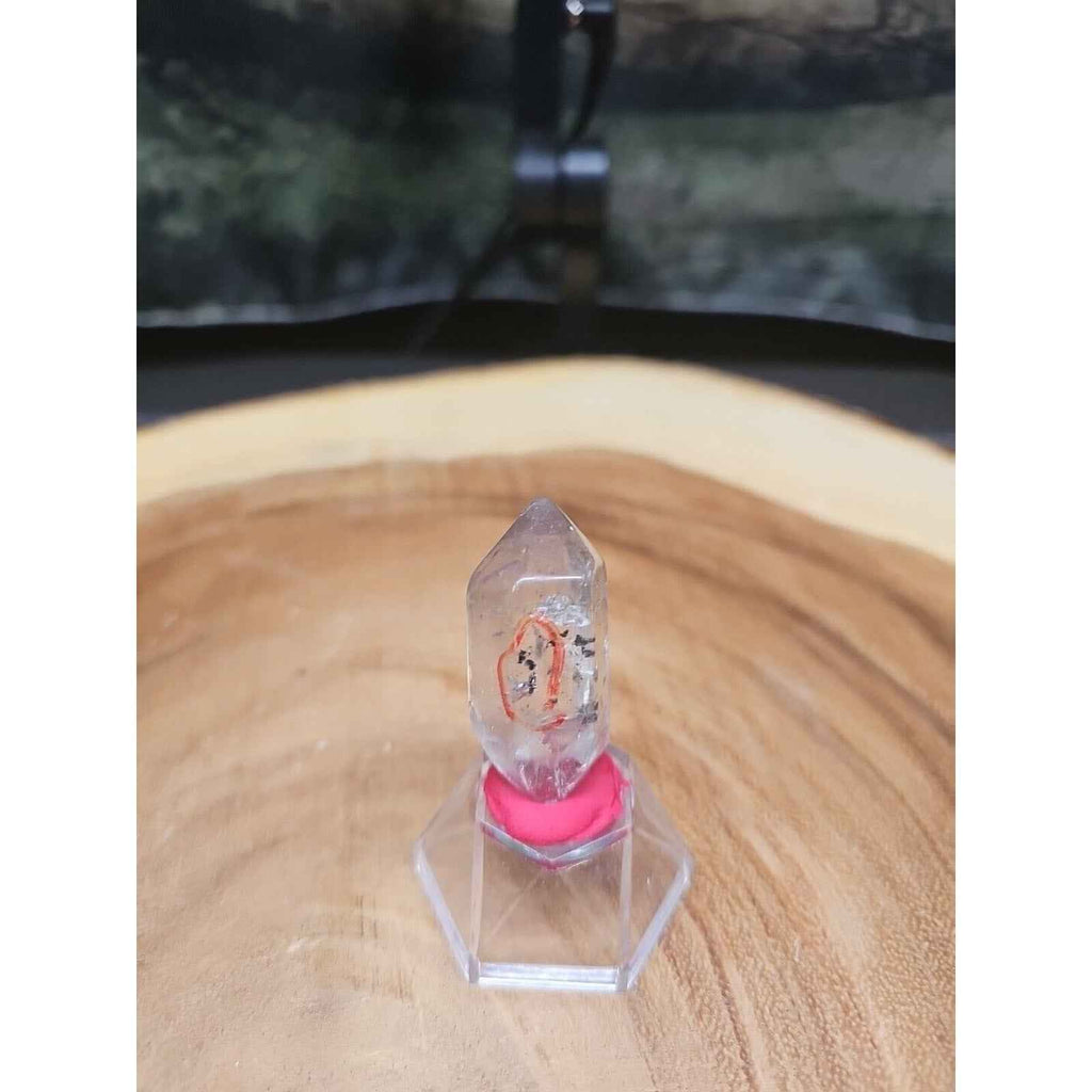Clear Quartz Crystal Point with Stand