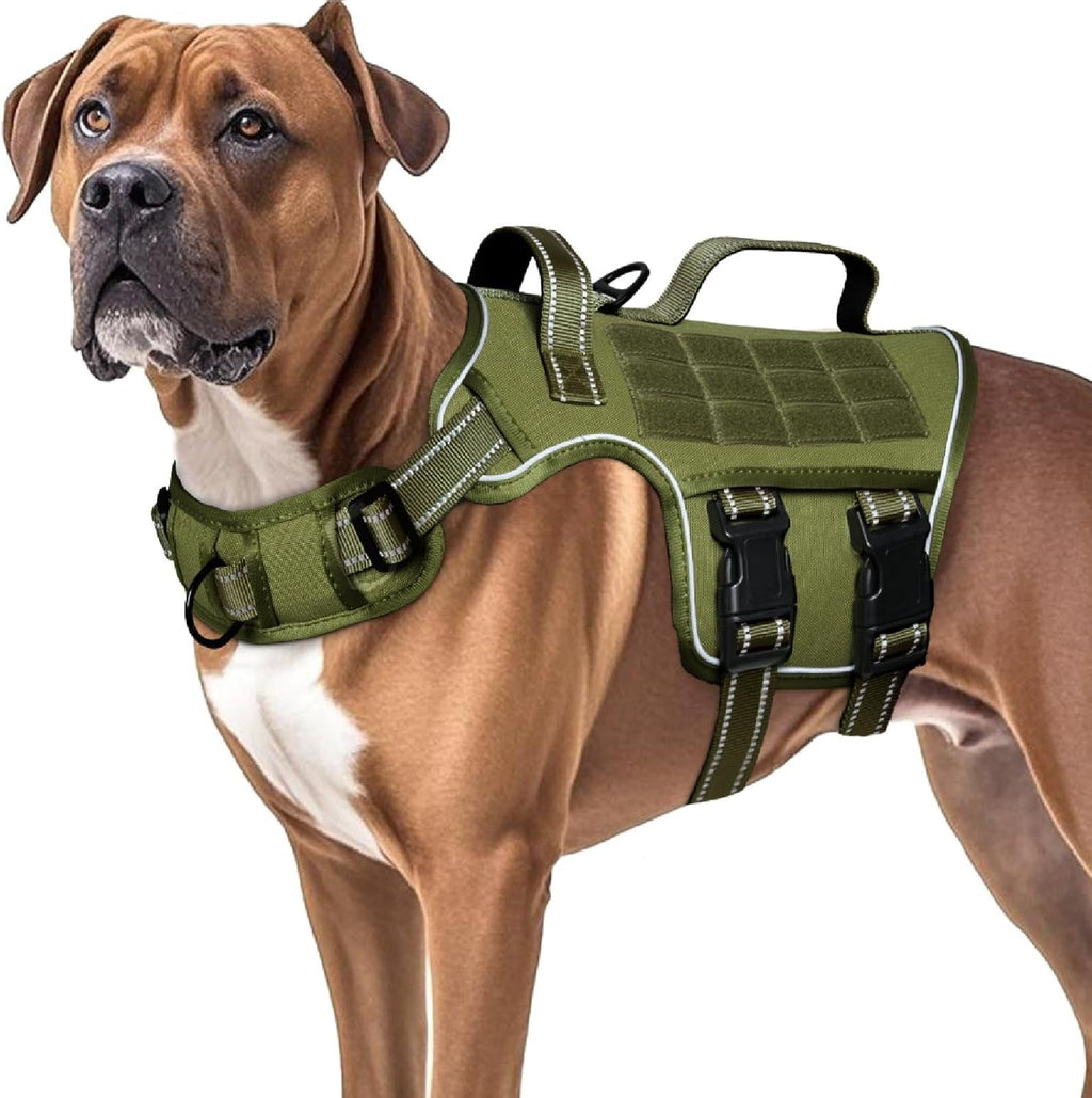No-Pull Tactical Dog Harness with Molle System