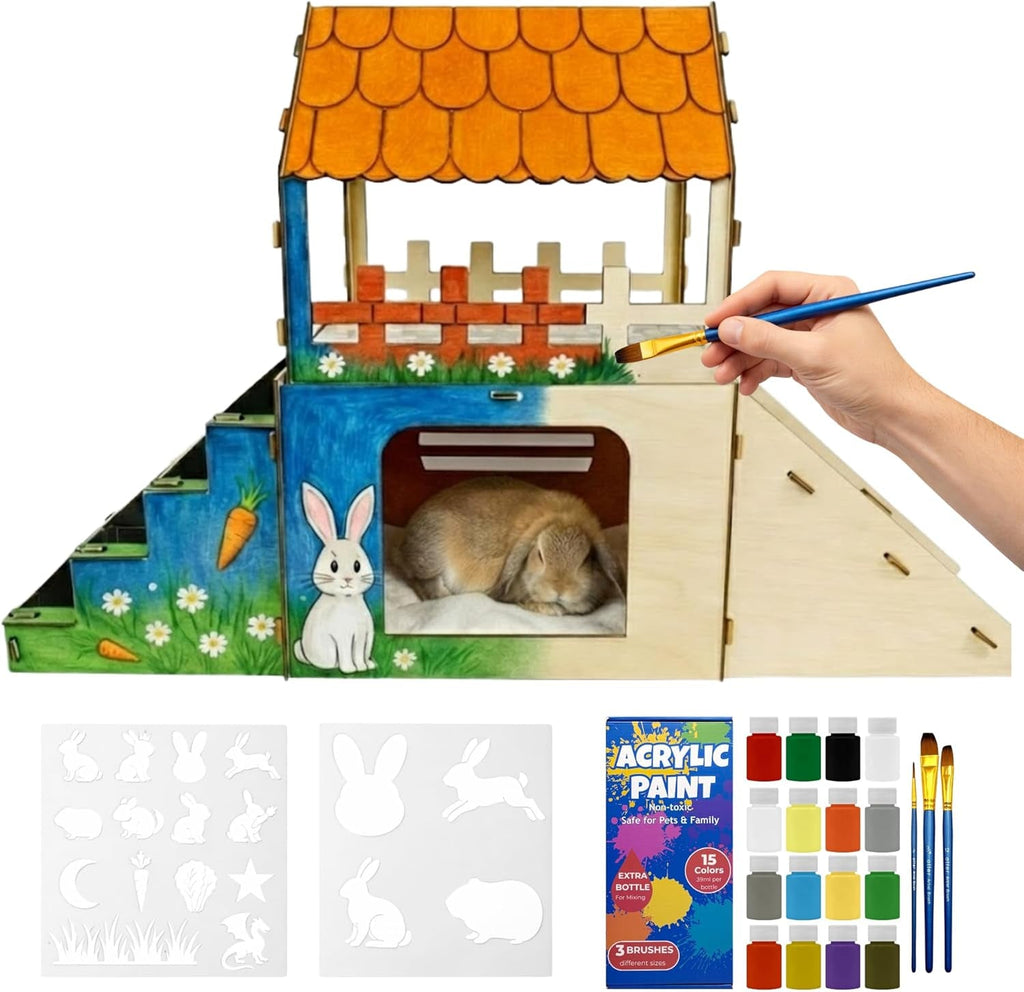 Wooden Bunny Castle Hideout