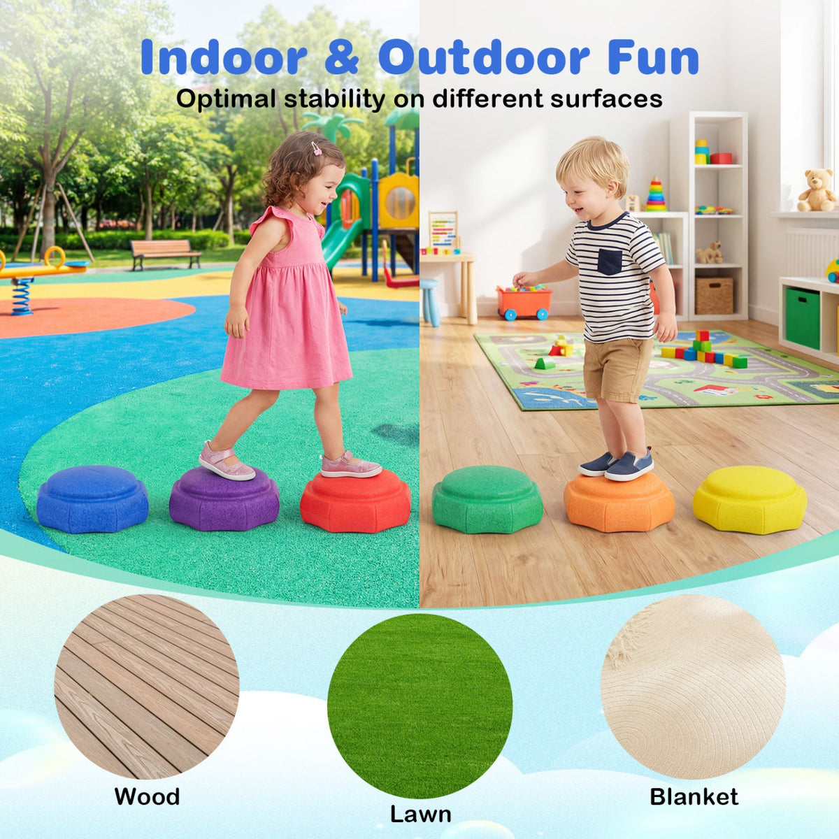 Kids Stepping Stones Set – 6-Piece