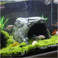 Reptile Rock Hide Cave – Natural Resin Hideout for Lizards, Geckos, Turtles, Frogs & Fish