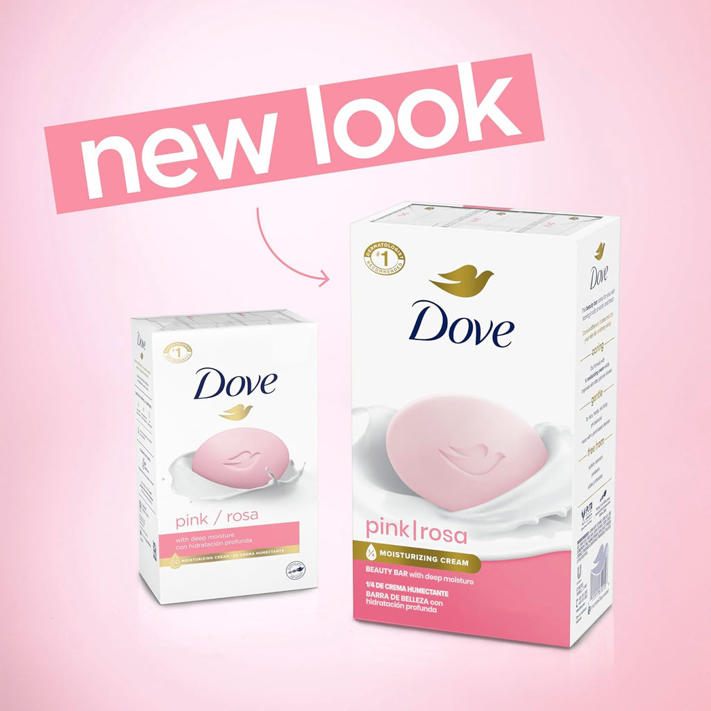 Dove Beauty Bar Soap Pink Rosa — 8-Pack