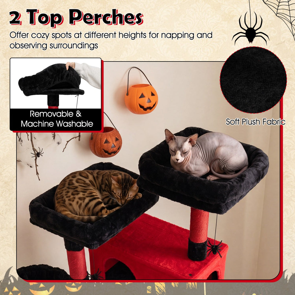 75-Inch Gothic Cat Tree