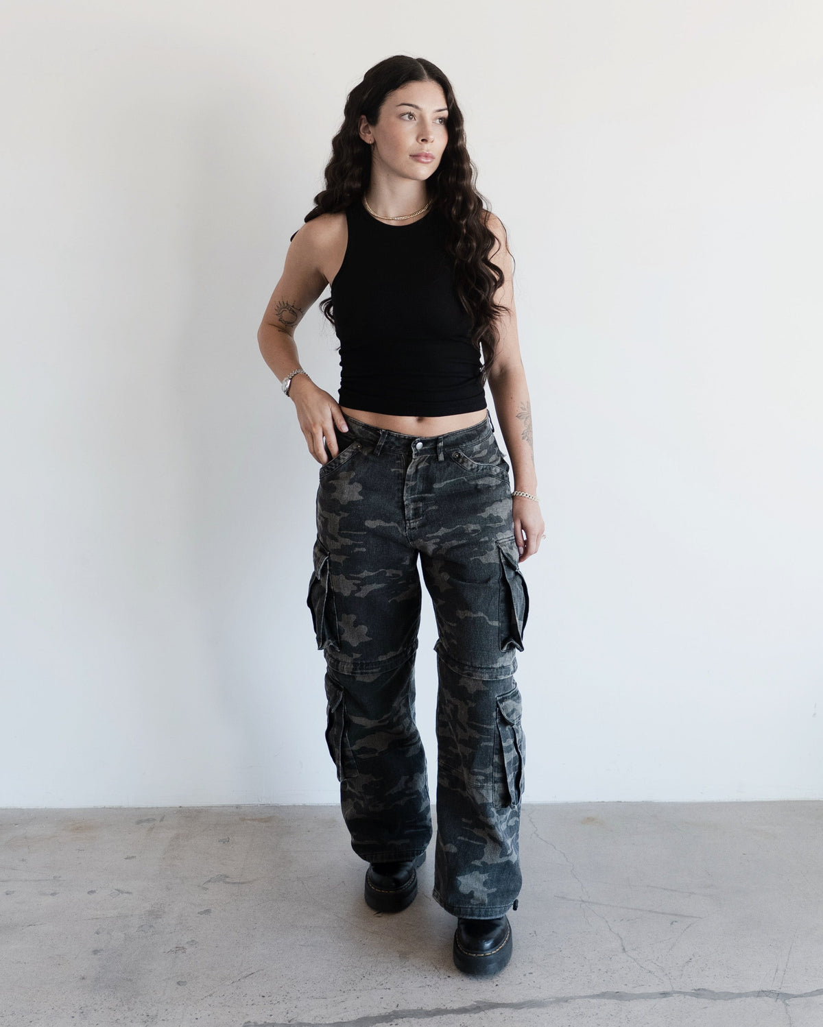 Into The Woods Cargo Pants – Dark Camo