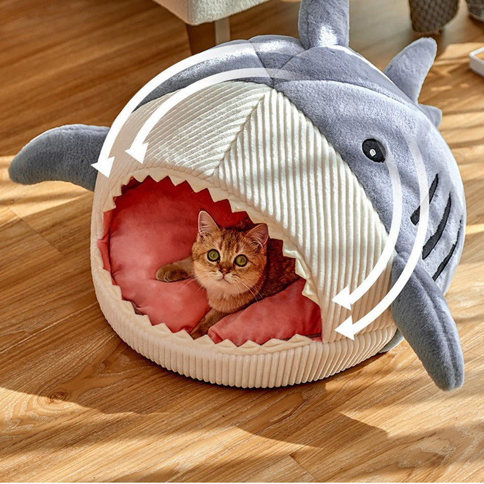 Shark Pet Nest – Cat & Dog Bed