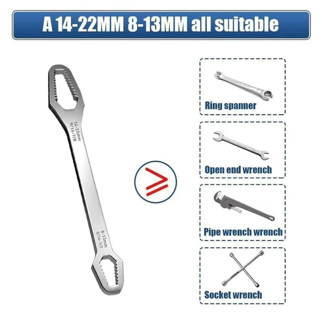 AutoGrip Self-Tightening Universal Torx Wrench | Double-Head Adjustable Spanner