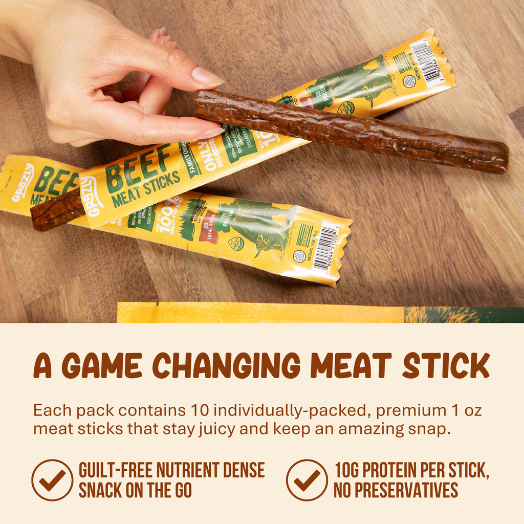 Grass-Fed Beef Meat Sticks