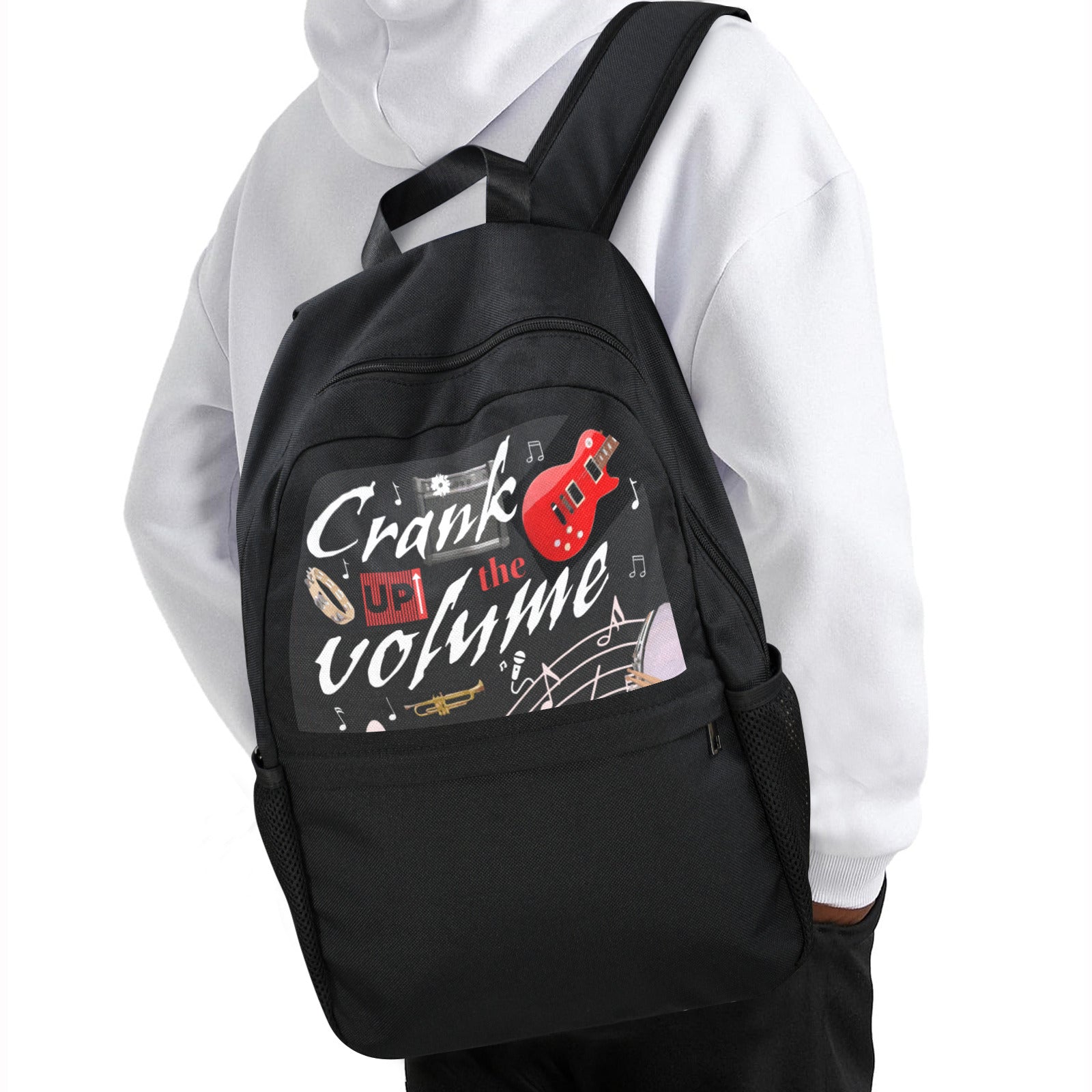 Crank Up the Volume Graphic Backpack – Lightweight Everyday Casual Bag