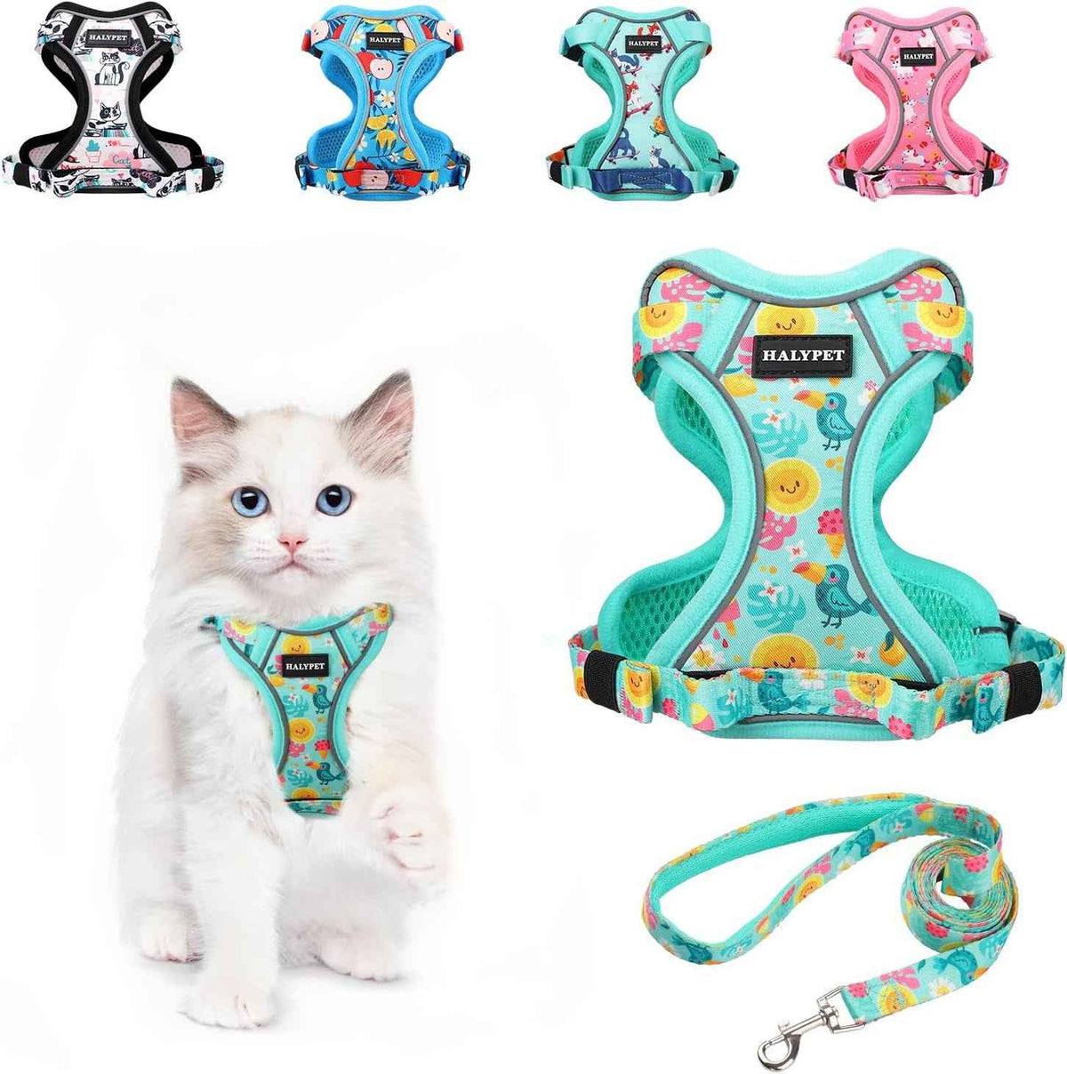 Reflective Cat Harness & Leash Set