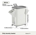 Rolling Laundry Hamper with Lid & Wheels