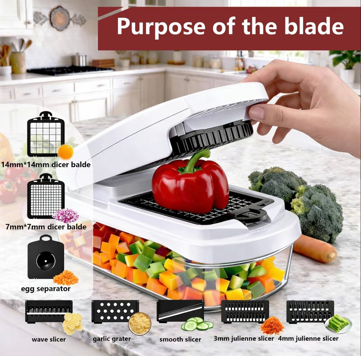 15-in-1 Vegetable Chopper & Slicer