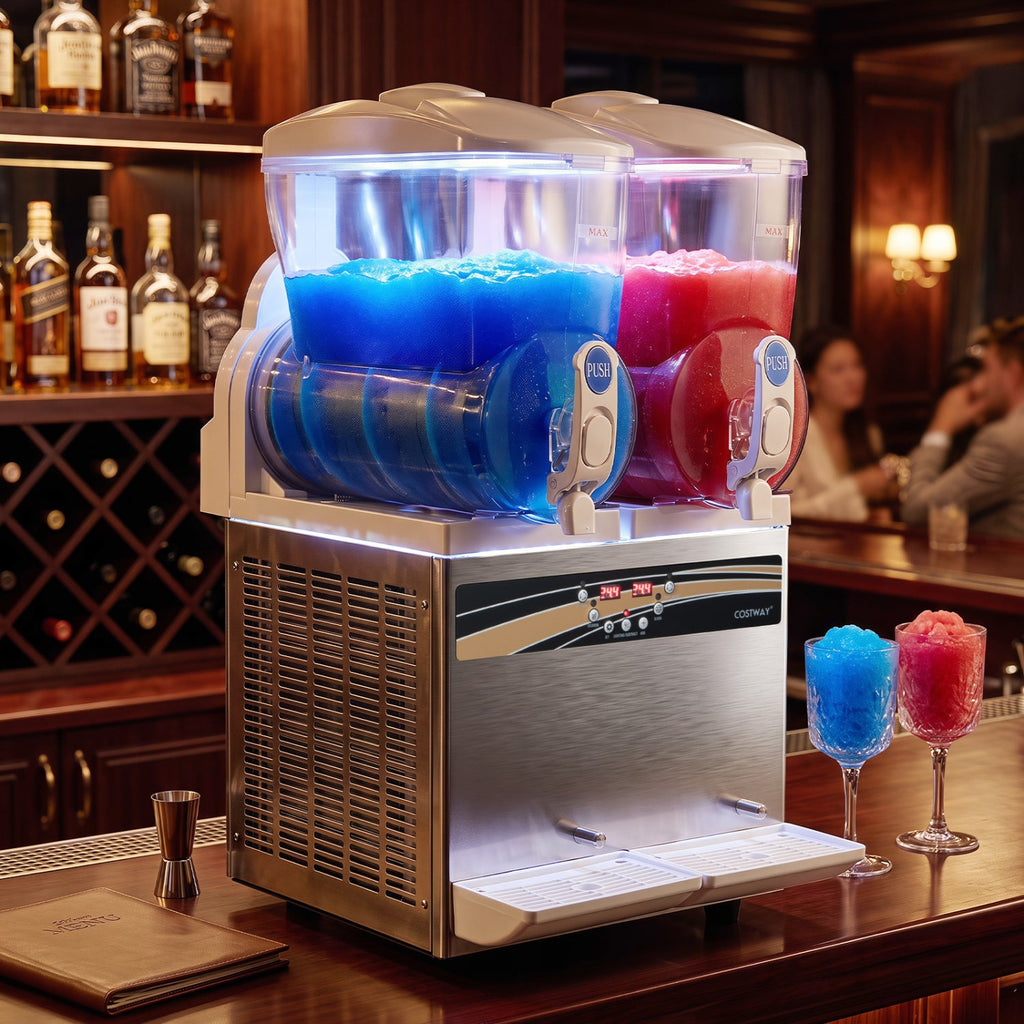 Commercial 8 Gal Dual Tank Slushie Machine