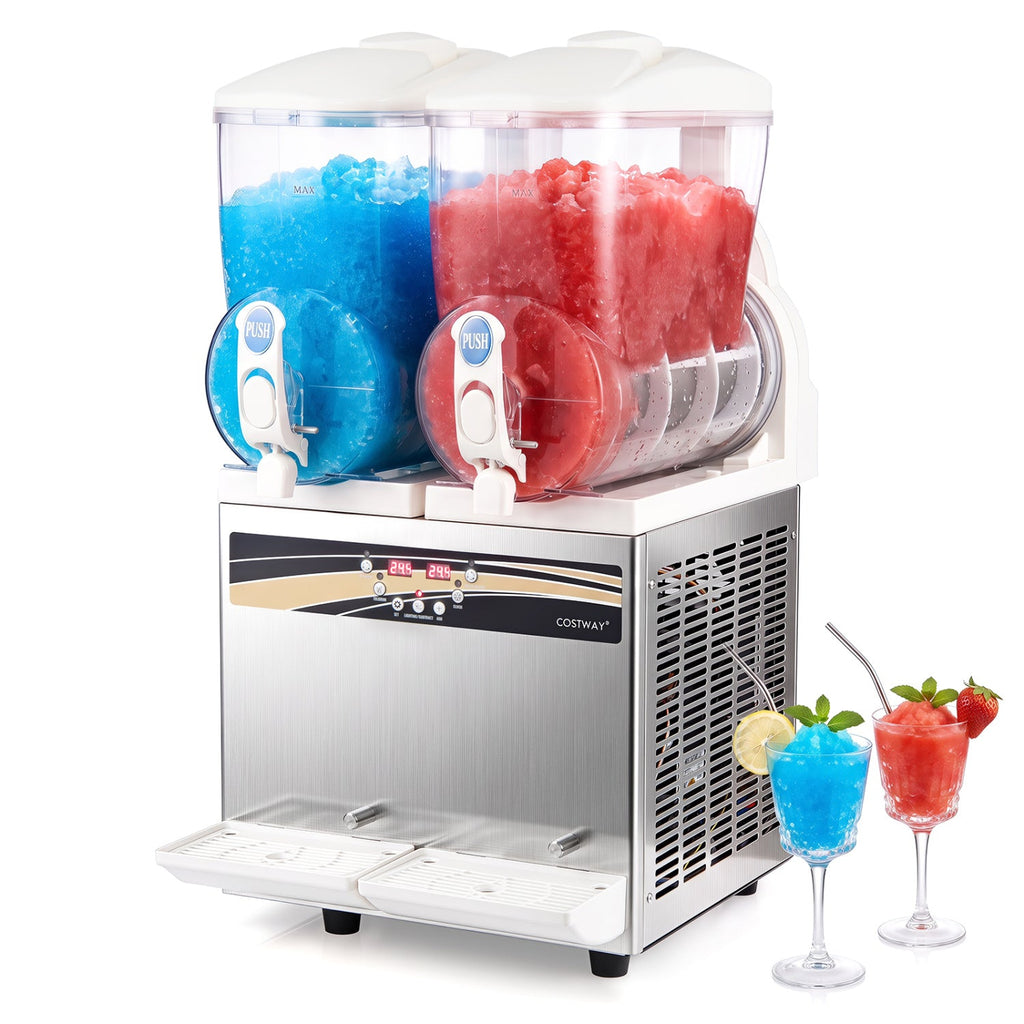Commercial 8 Gal Dual Tank Slushie Machine
