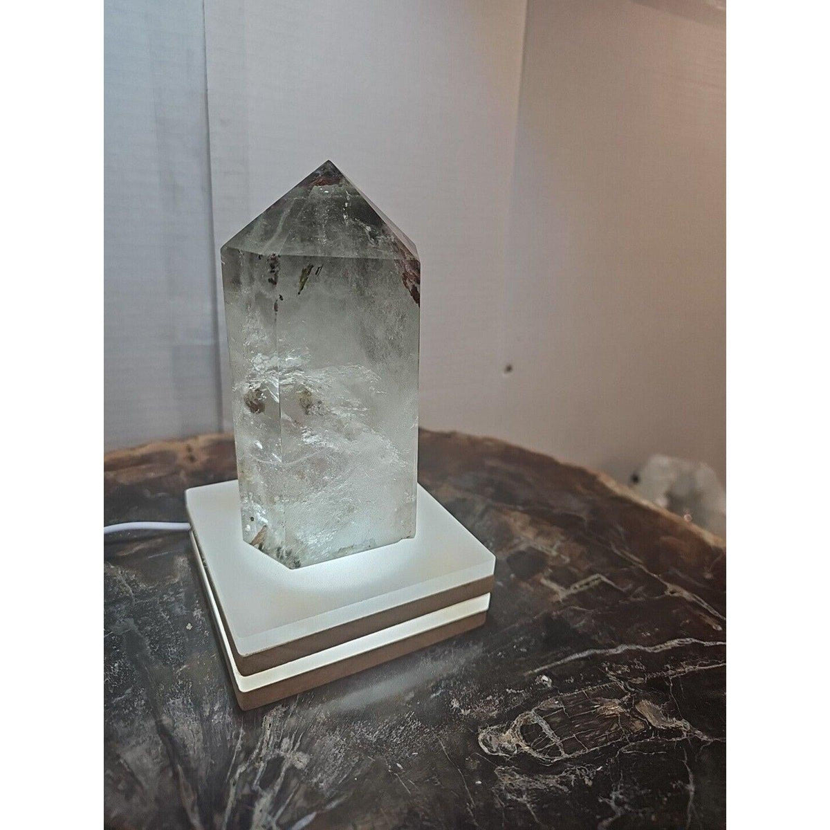 Green Ghost Phantom Quartz Obelisk