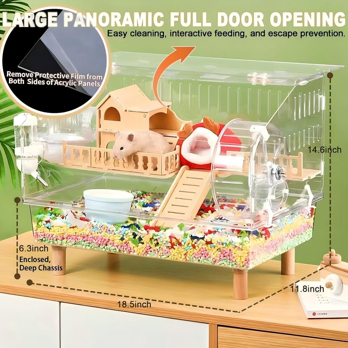 2-Tier Acrylic Hamster Cage
