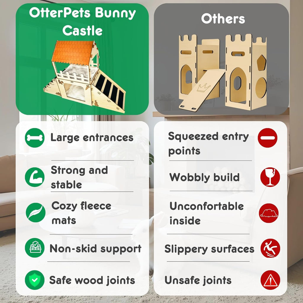 Wooden Bunny Castle Hideout