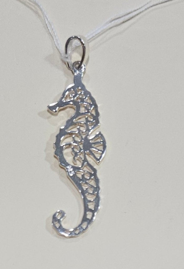 925 Sterling Silver Ocean Pendants & Charms | 9 Styles | Seahorse, Shark, Mermaid & More