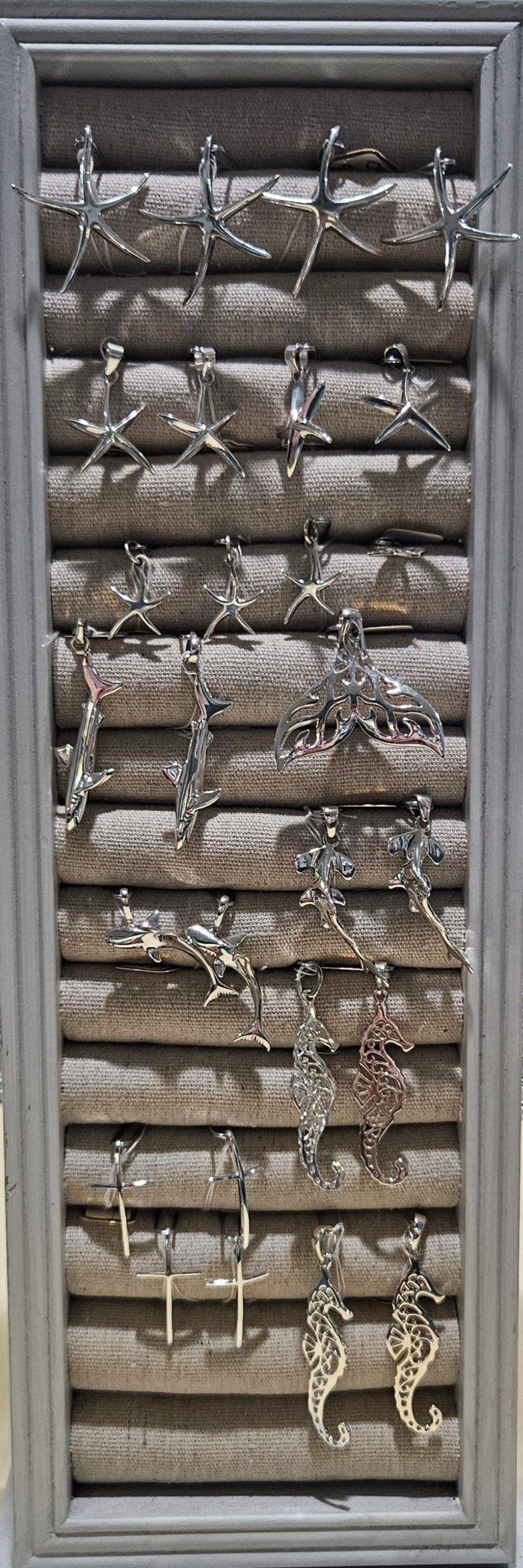 925 Sterling Silver Ocean Pendants & Charms | 9 Styles | Seahorse, Shark, Mermaid & More