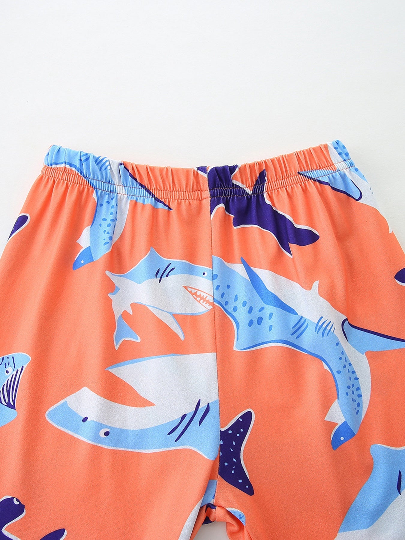 Kids' Shark Print Tee and Shorts Set