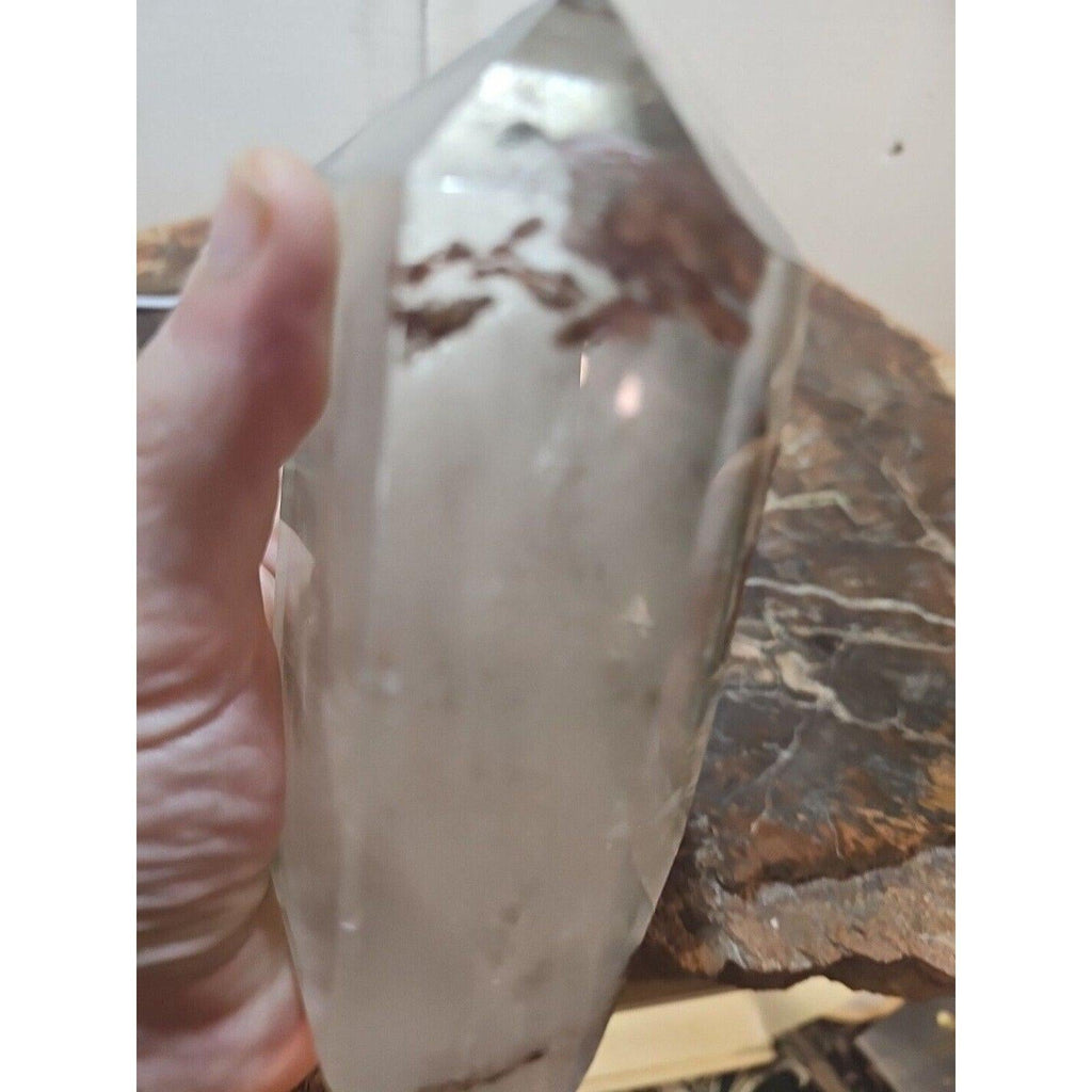 Green Ghost Phantom Quartz Obelisk