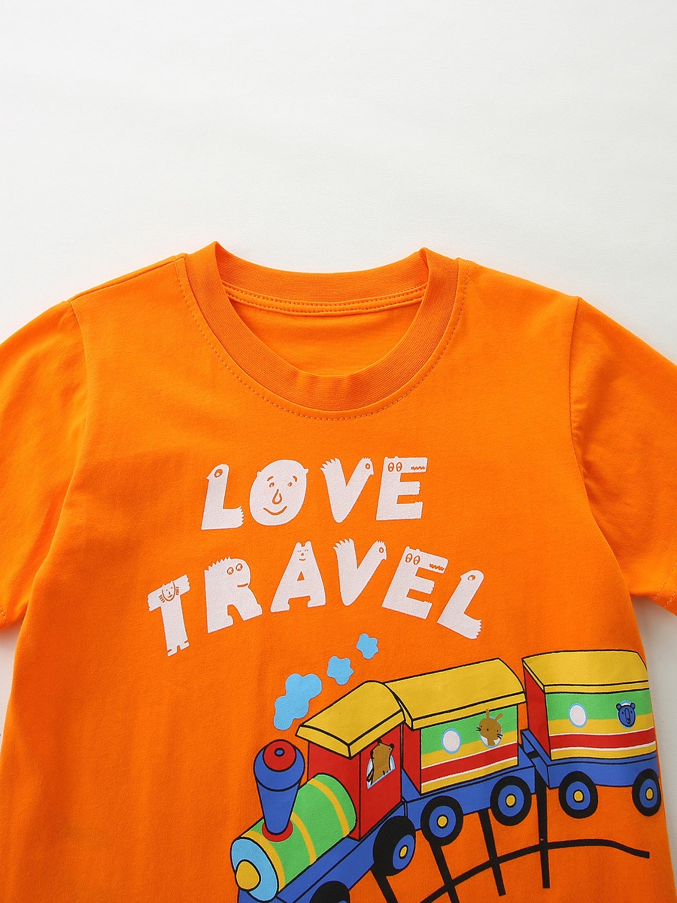 Kids' Love Travel Train Graphic T-Shirt