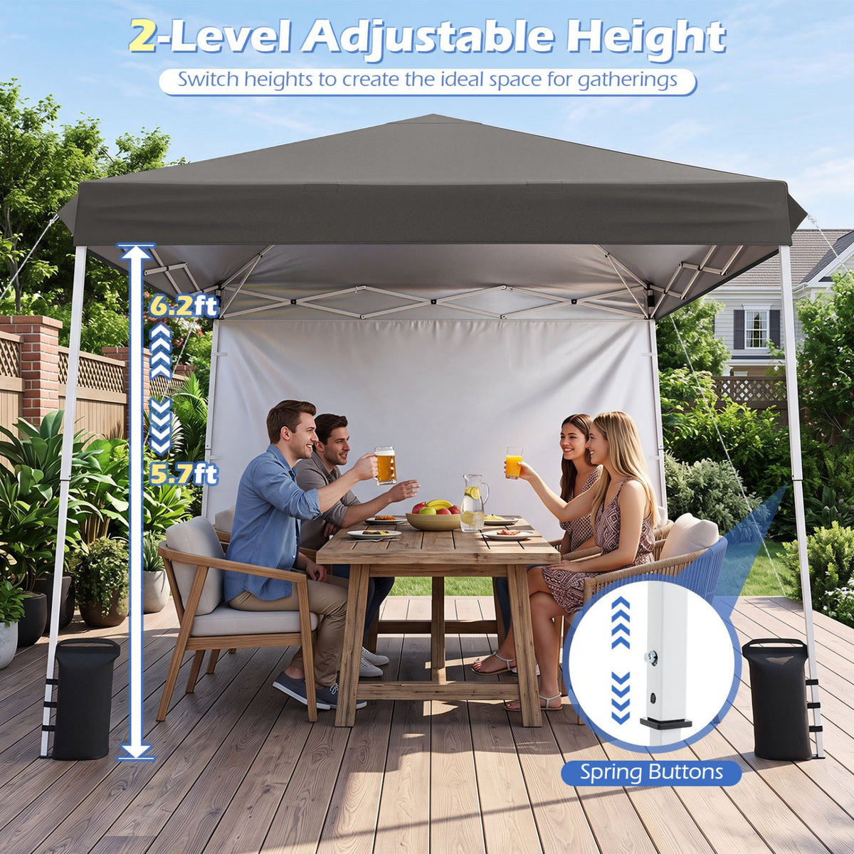 9x9 ft Pop-Up Canopy Tent