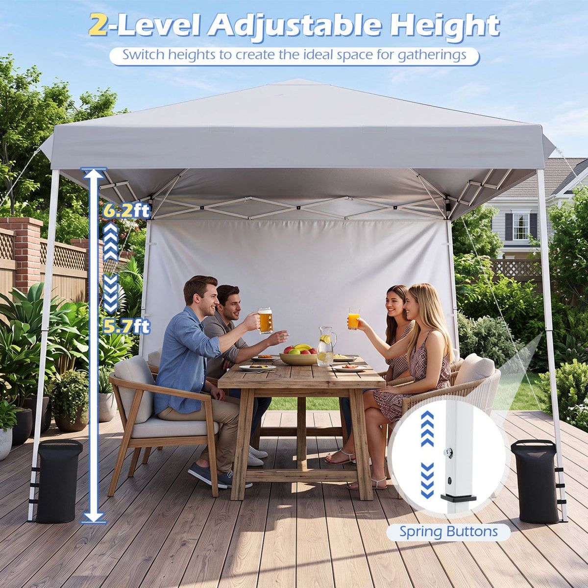 9x9 ft Pop-Up Canopy Tent