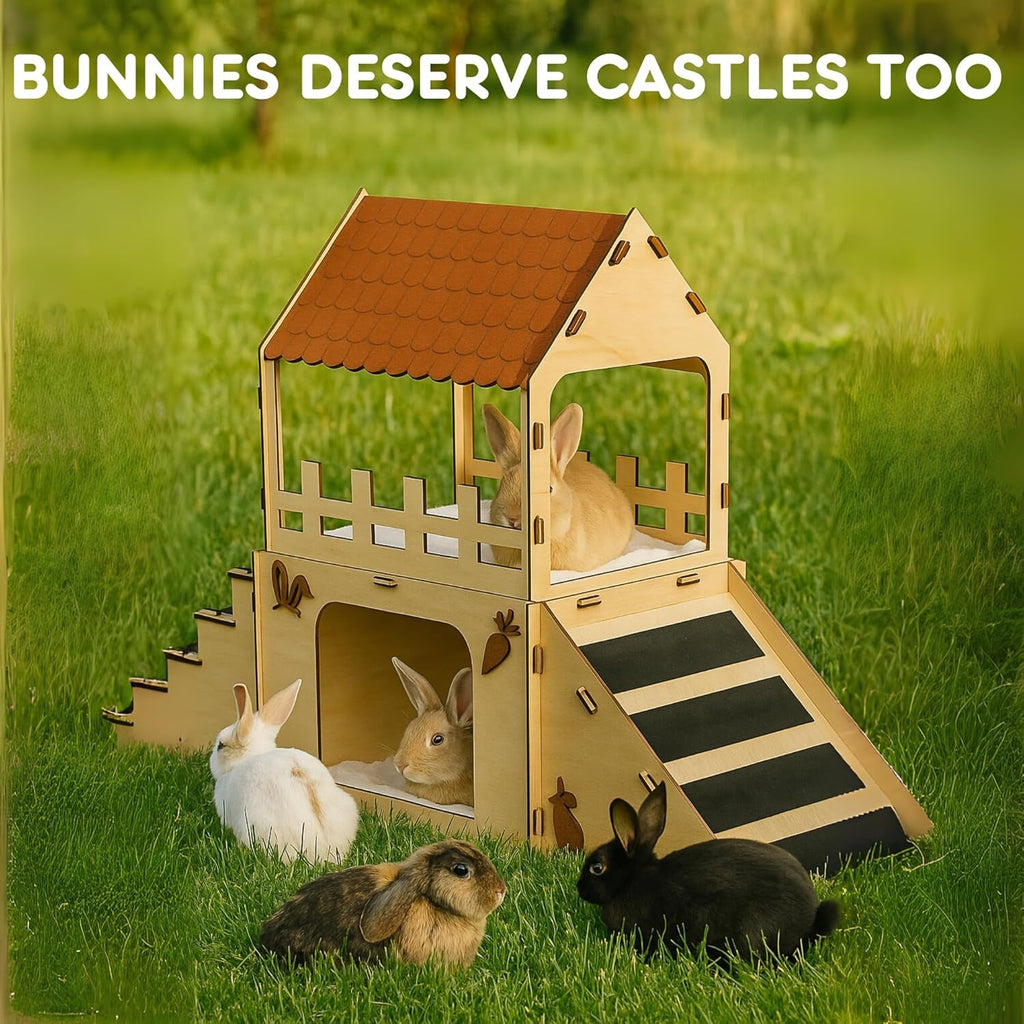 Wooden Bunny Castle Hideout