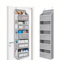 5-Tier Over-the-Door Storage Organizer — Foldable Fabric Pocket Caddy