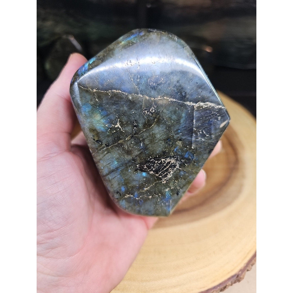 Rainbow Labradorite Spectrolite Specimen — 1.29 lb | Natural Crystal from Madagascar