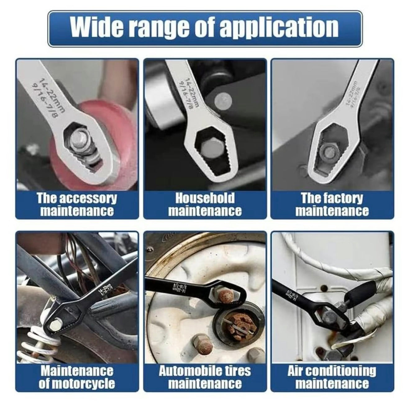 AutoGrip Self-Tightening Universal Torx Wrench | Double-Head Adjustable Spanner