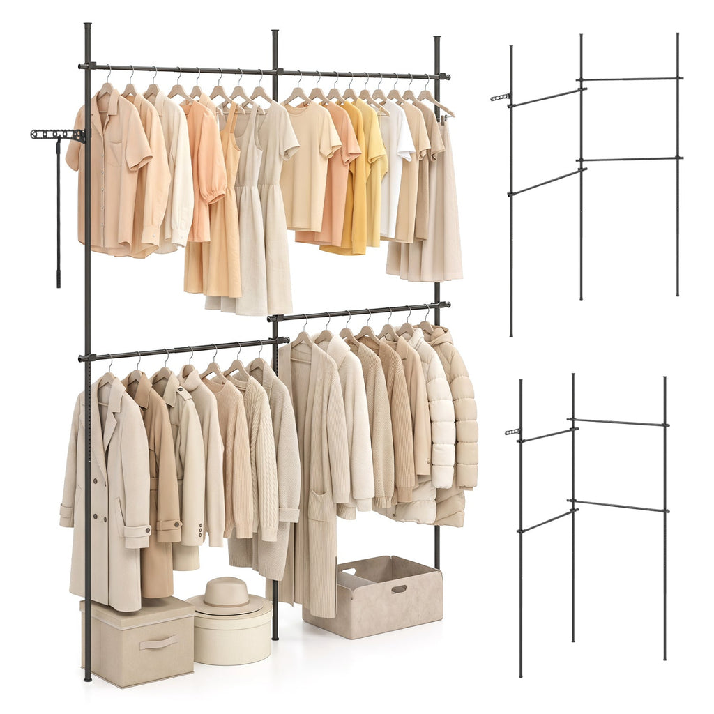 Floor-to-Ceiling Clothes Rack