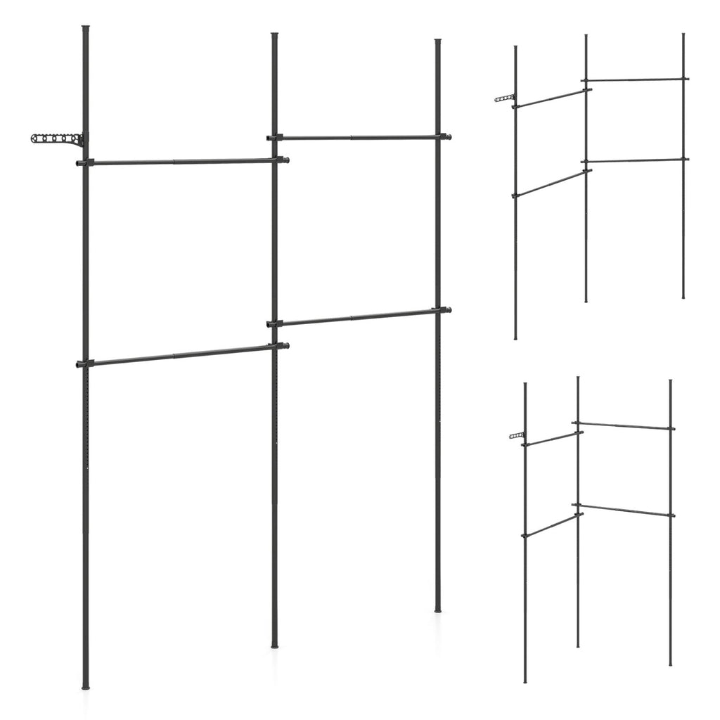 Floor-to-Ceiling Clothes Rack