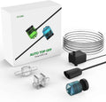 A200 Smart AIO5 Lite automatic fish tank top-off kit with its white retail box, including a coiled clear tube, black pump, clear connectors, and blue translucent float/level indicator on a white background.