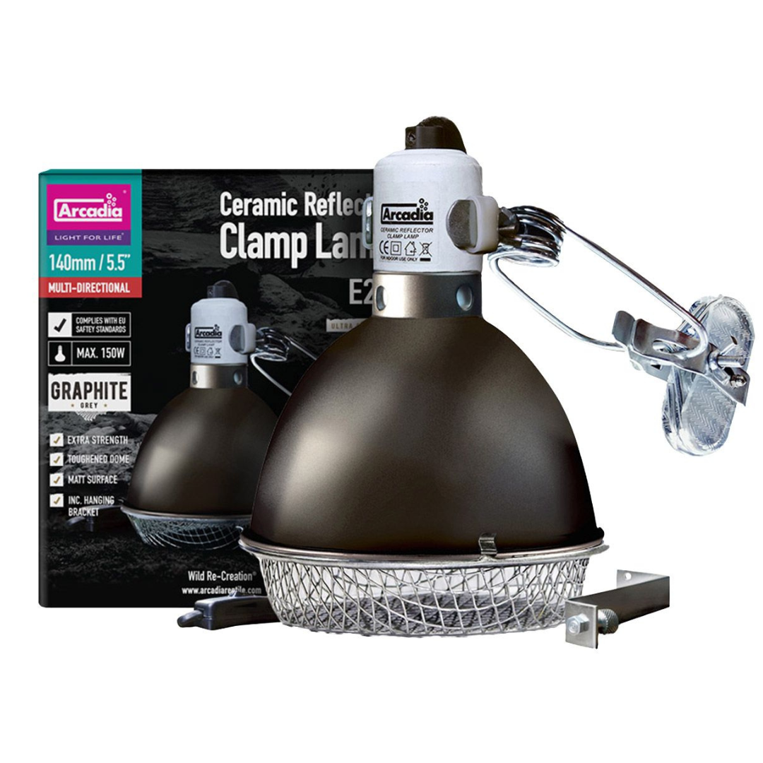 Arcadia Ceramic Reflector Clamp Lamp