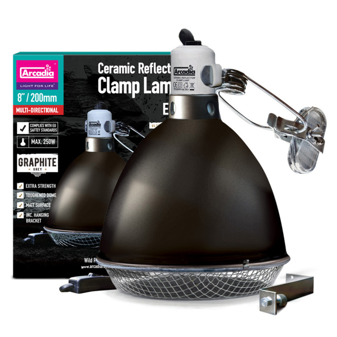 Arcadia Ceramic Reflector Clamp Lamp