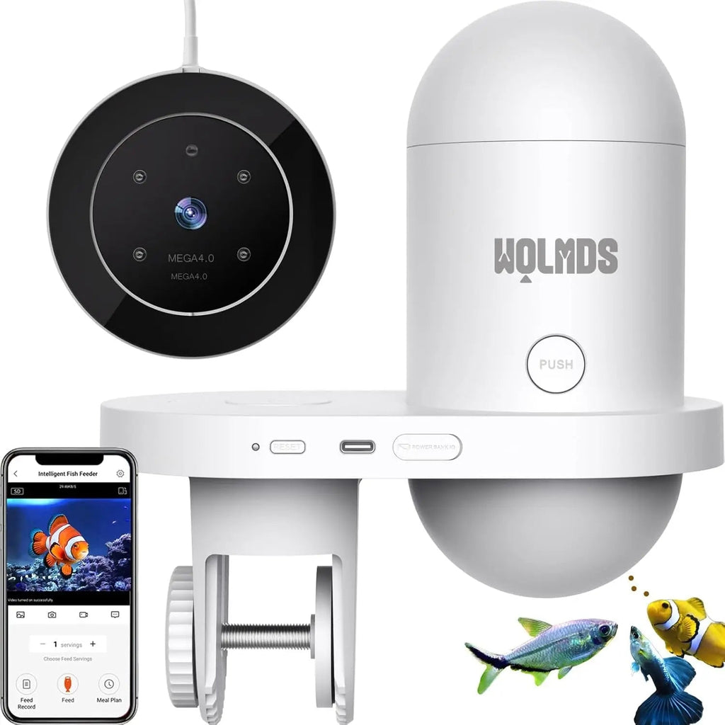 Automatic Fish Feeder with WiFi & 2.5K HD Camera