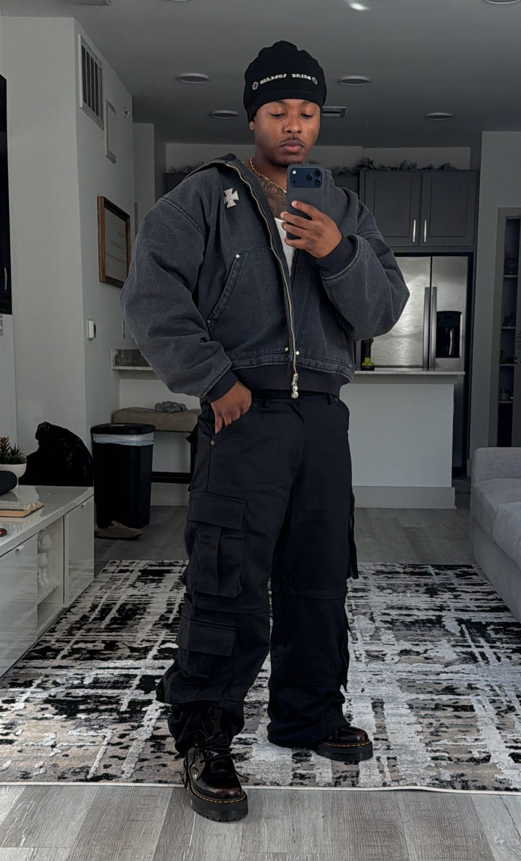 Into The Dark Cargo Pants – Black
