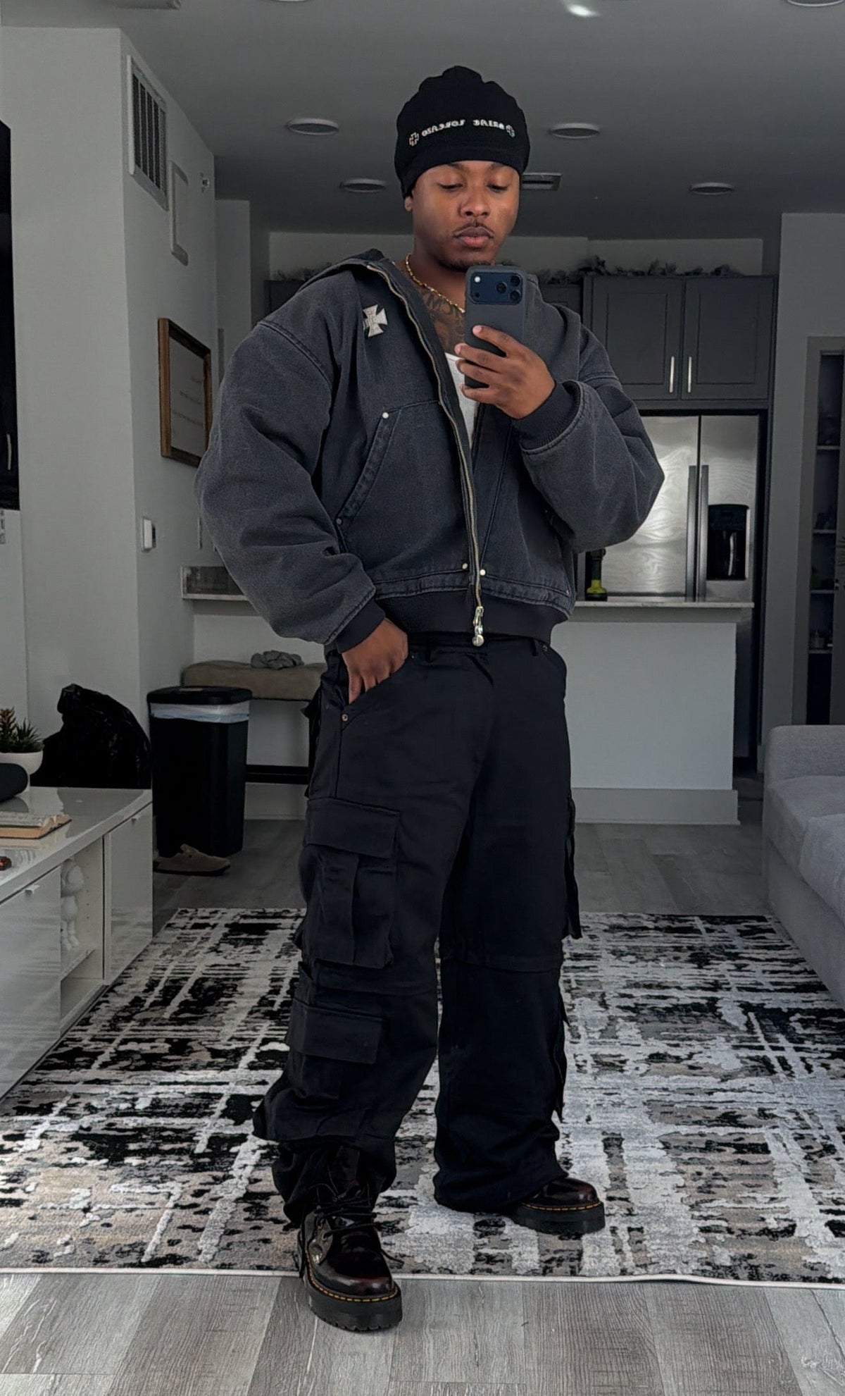 Into The Dark Cargo Pants – Black