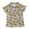 Mini Rodeo Boys Construction Short Sleeve Summer Polo Shirt