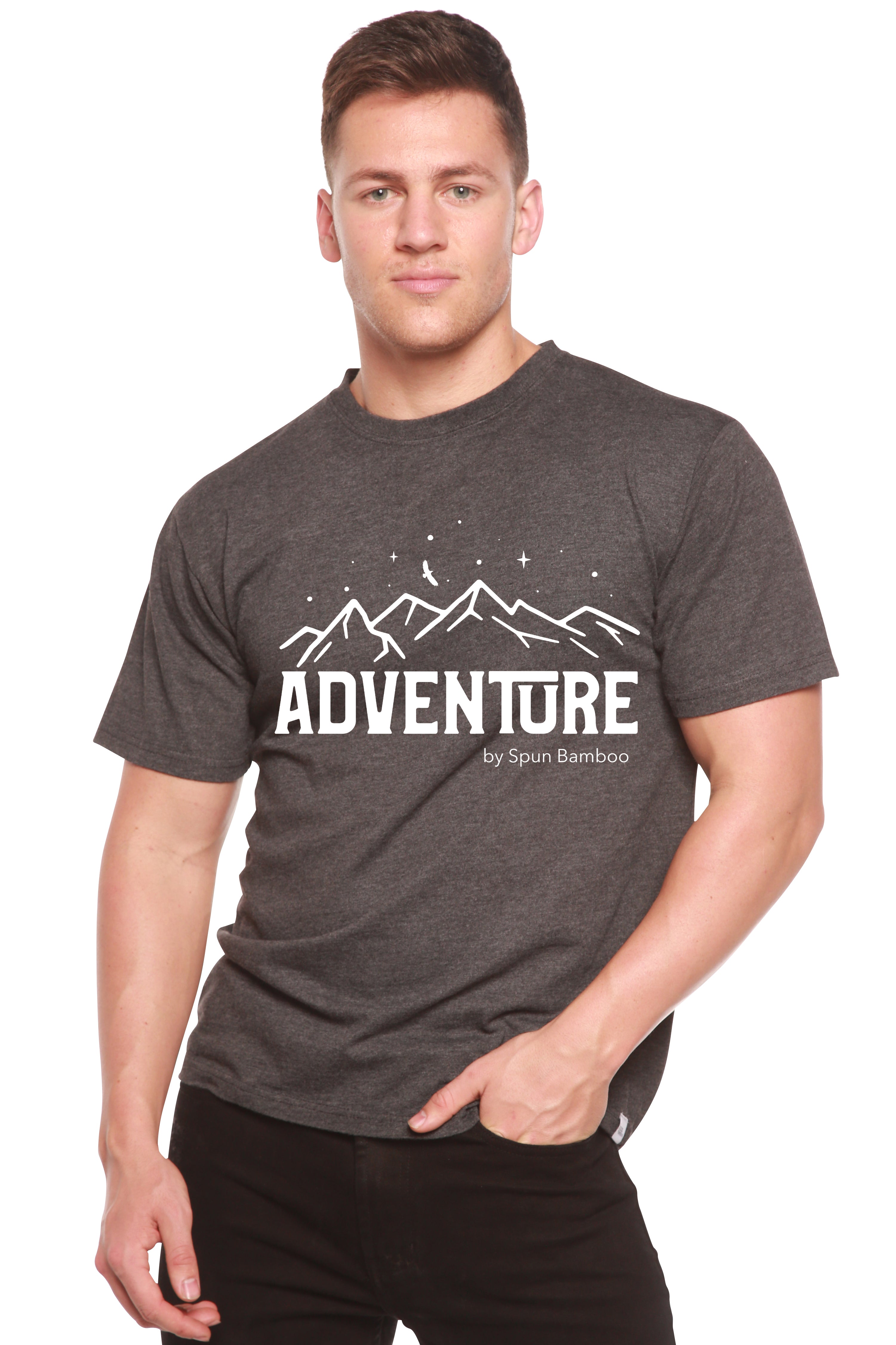 Spun Bamboo Men's Adventure Printed Bamboo Viscose & Organic Cotton T-Shirt