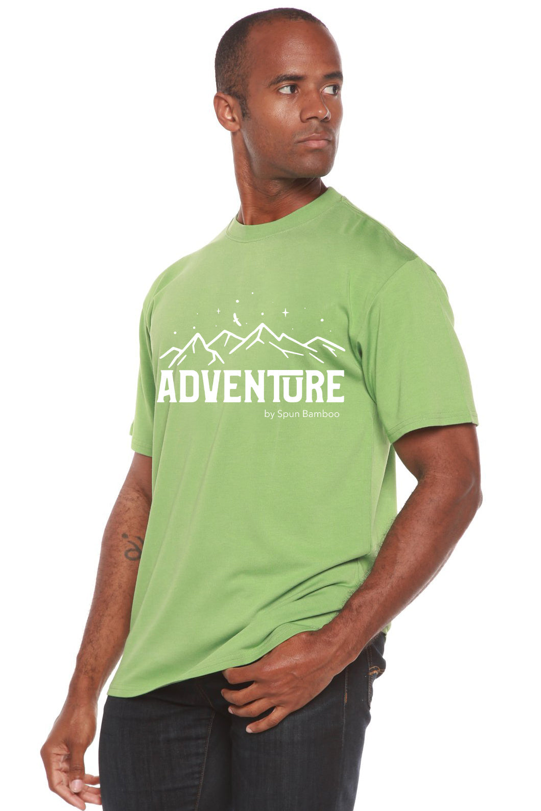 Spun Bamboo Men's Adventure Printed Bamboo Viscose & Organic Cotton T-Shirt